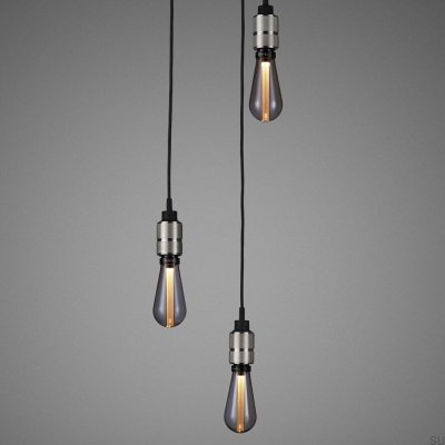 Żyrandol bez kloszy 3.0 Hooked 2 m Stalowy Srebrny