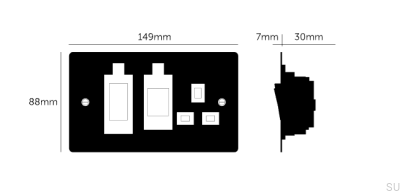 Sterownik kuchenki Cooker Stalowy Srebrny Standard Brytyjski