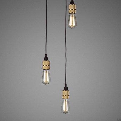 Żyrandol bez kloszy 3.0 Hooked 2 m Mosiężny