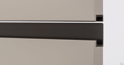 Uchwyt meblowy krawędziowy Jey2 297 Aluminiowy Czarny Mat