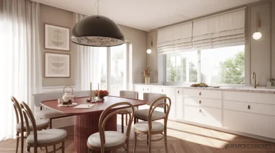 Gałka meblowa Loop Round 65 skórzana czarna ze złotym