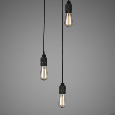 Żyrandol bez kloszy 3.0 Hooked 2 m Mosiężny Palony Brąz