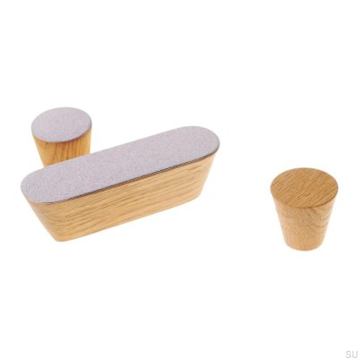 Uchwyt meblowy Melange Solo 60 Emaliowany Czerwony - Olej Bezbarwny Półmat