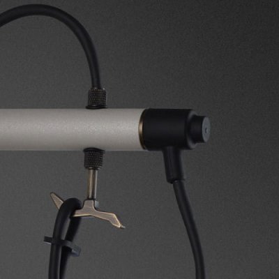 Lampa ścienna Hooked Nude Stalowa Szara z Palonym Brązem