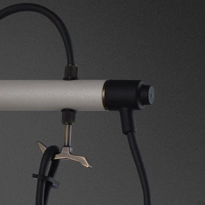 Lampa ścienna Hooked Cross S Stalowa Szara z Palonym Brązem