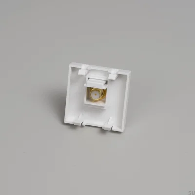 Moduł TV / SAT Typ F żeński 45mm Biały Standard Europejski