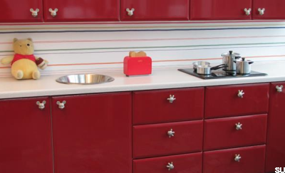 Gałka meblowa Myszka Miki Głowa Nikiel Szczotkowany