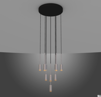 Żyrandol klasyczny Exhaust Szary (do wyboru na zamówienie)