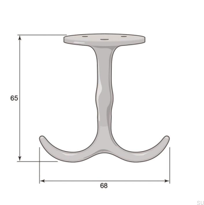 Wieszak Ankarkrok 8134 Mosiężny Polerowany