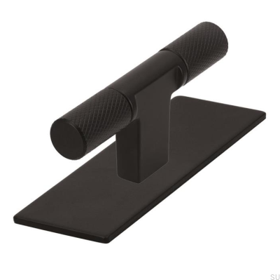 Gałka meblowa z podkładką T-Bar 2509 Metalowa Czarna
