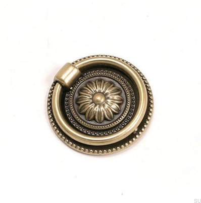 Uchwyt meblowy okrągły 5249 38 Antyczny brąz