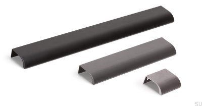 Uchwyt meblowy krawędziowy Ona 1440 Metaliczny Srebrny