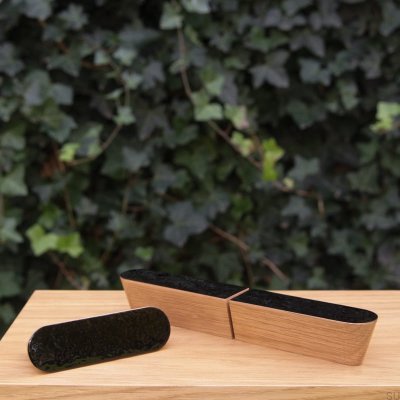 Uchwyt meblowy Solo Black 60 Emaliowany Czarny - Olej Bezbarwny Półmat