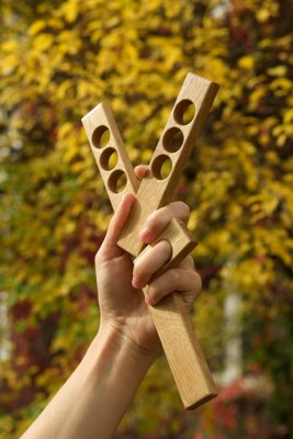 Uchwyt meblowy podłużny Gdynia 127 Drewniany Dębowy - Olej Bezbarwny Półmat