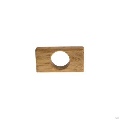 Uchwyt meblowy podłużny Gdynia 32 Drewniany Dębowy - Olej Bezbarwny Półmat