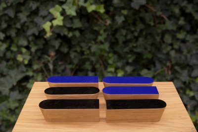 Uchwyt meblowy Solo Blue 60 Emaliowany Niebieski - Olej Bezbarwny Półmat