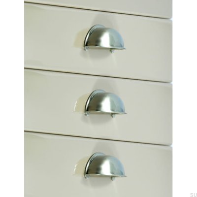 Uchwyt meblowy muszlowy 1003 Srebrny Szczotkowany