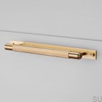 Mosiężny uchwyt Pull bar z podkładką na meblu