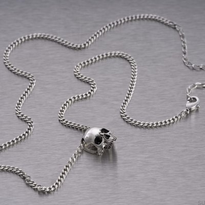 Naszyjnik Skull Travis Barker Srebrny