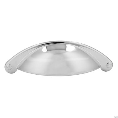 Uchwyt meblowy muszlowy 1761 64 Chrom Polerowany