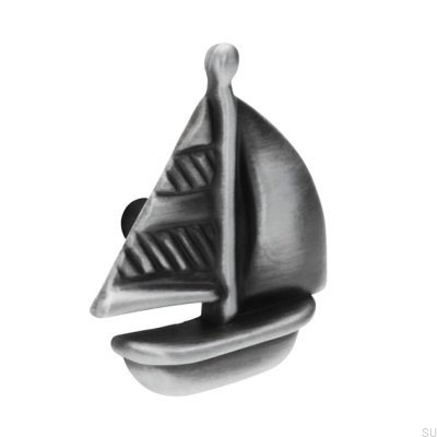 Gałka meblowa Łódź 1884 Antyczna Srebrna