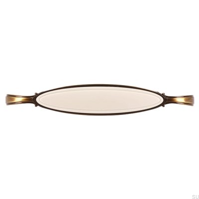 Uchwyt meblowy podłużny 1973 128 Antyczny Brąz z Beżowym