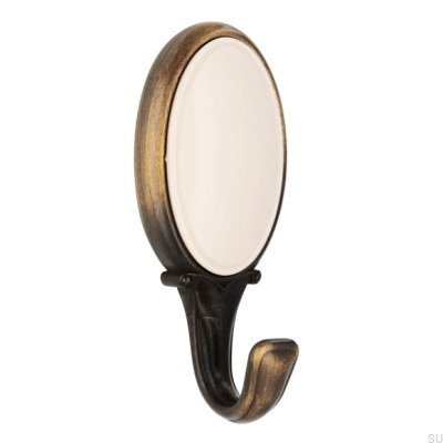 Wieszak ścienny 1979 Antyczny Brąz z Beżowym