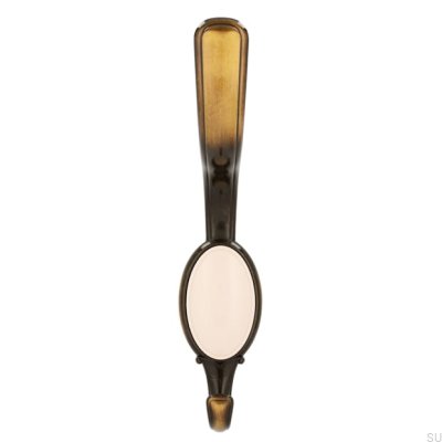 Wieszak ścienny 1980 Antyczny Brąz z Beżowym