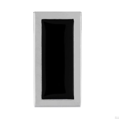 Gałka meblowa 2013 Chrom Polerowany z Czarnym