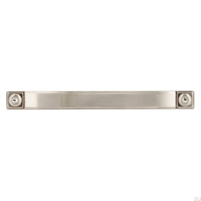 Uchwyt meblowy podłużny 2038 128 Srebrny Szczotkowany