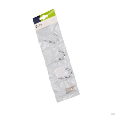 Wieszak meblowy 2081 Chrom Polerowany (3 sztuki)