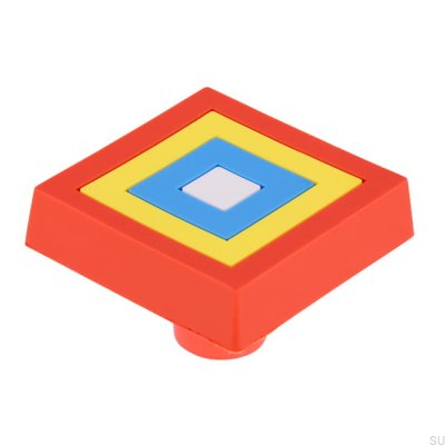 Gałka meblowa H156 Kwadrat Gumowa Kolorowa