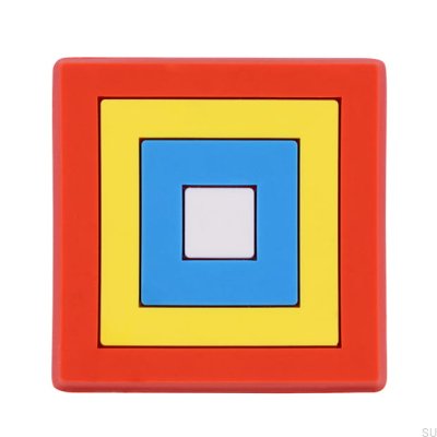 Gałka meblowa H156 Kwadrat Gumowa Kolorowa