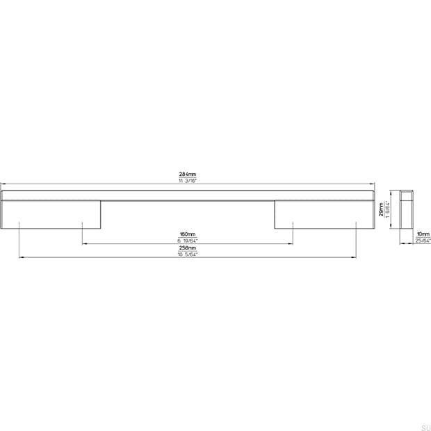 2110-284AL1--Uchwyt-Meblowy-Podłużny-2110-160/256-Aluminiowy-Szczotkowany-Siro-Skandynawskie-Uchwyty_5