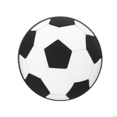 Gałka meblowa H148 Piłka Gumowa Czarno-biała