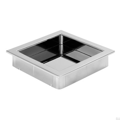 Uchwyt meblowy wpuszczany 2152 76 Chrom Polerowany