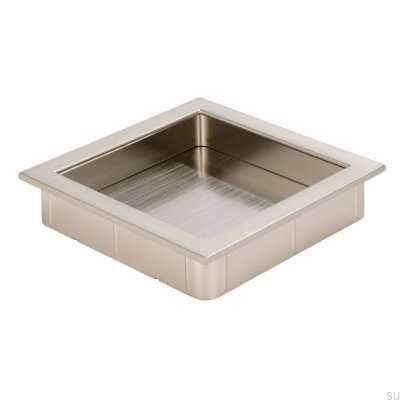 Uchwyt meblowy wpuszczany 2152 76 Srebrny Szczotkowany