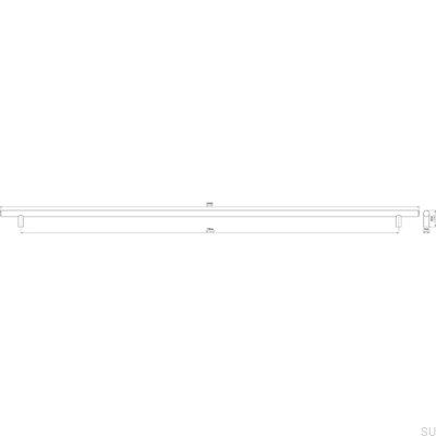 Uchwyt meblowy podłużny 885 608 Nikiel Matowy