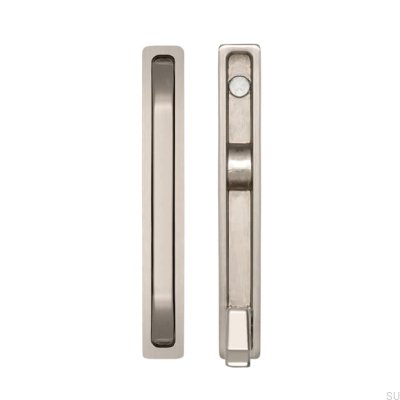 Wieszak meblowy wpuszczany 2227 Srebrny Szczotkowany