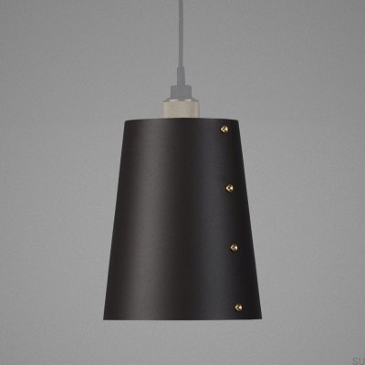 Lampa sufitowa Shade Duża Stalowa Grafitowa