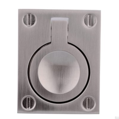 Uchwyt meblowy wpuszczany 753 32 Srebrny Szczotkowany