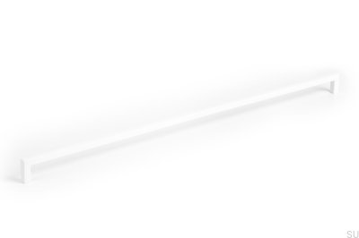 Uchwyt meblowy podłużny U 0056 492 Metalowy Biały Mat