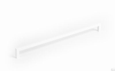 Uchwyt meblowy podłużny U 0056 320 Metalowy Biały Mat