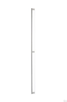 Uchwyt meblowy podłużny Kombi 1092 Srebrny Stalowy