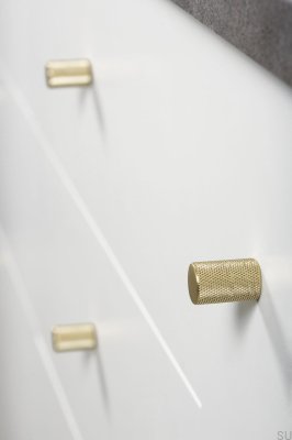 Gałka meblowa Graf Złota Szczotkowana Jasna