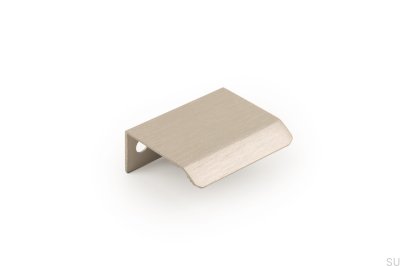 Uchwyt meblowy krawędziowy Curve 32 Srebrny Szczotkowany