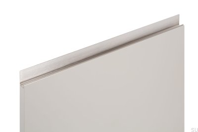 Uchwyt meblowy krawędziowy Jey 497 Aluminiowy Srebrny