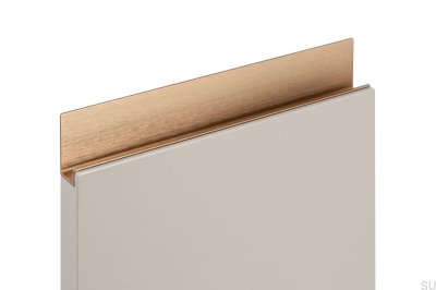 Uchwyt meblowy krawędziowy Jey 247 Aluminiowy Złoty Cava