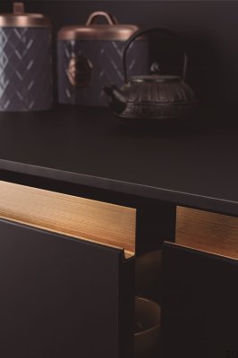 Uchwyt meblowy krawędziowy Jey 797 Aluminiowy Złoty Cava