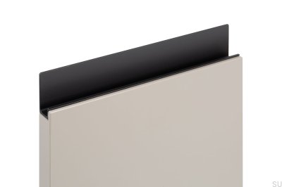 Uchwyt meblowy krawędziowy Jey 147 Aluminiowy czarny